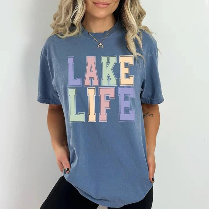 Lake Life Block Letters