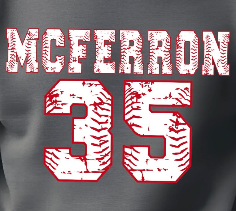 (Copy) Jackson Tribe Baseball Font with name on back Hoodie