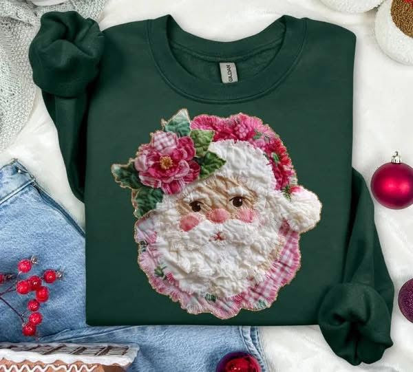 Santa Quilted Effect