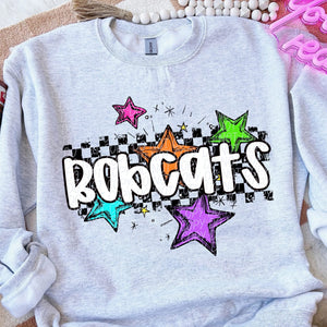 Bobcats Stars and Checkered