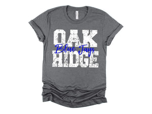 Oak Ridge Blue Jays Block & Cursive