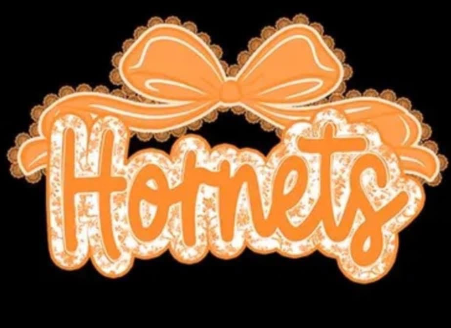 Hornets Top Bow Orange