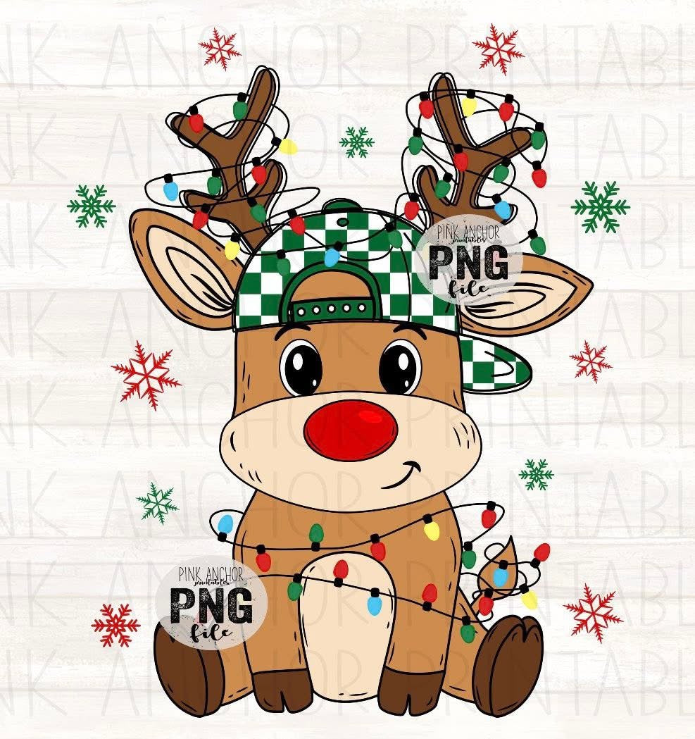 Reindeer Tangled in Lights Long Sleeves