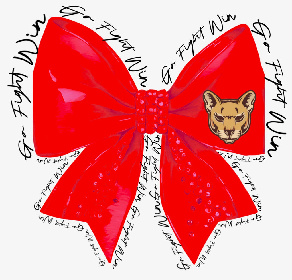 Cougars Coquette Bow Red