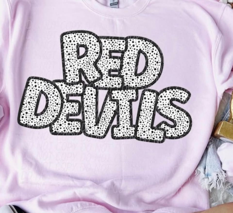 Red Devils Dalmatian Dot