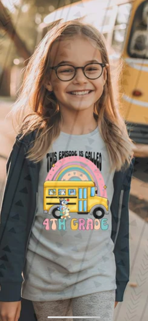 4th grade bus & rainbow