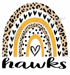 Hawks black and Gold rainbow