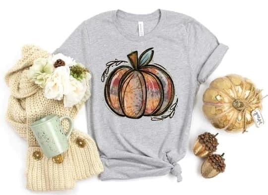 Muted Tie Dye Pumpkin