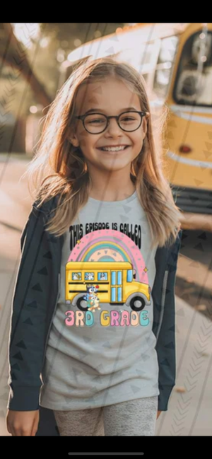 3rd grade bus & rainbow