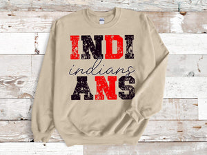 Indians Thick bold & cursive