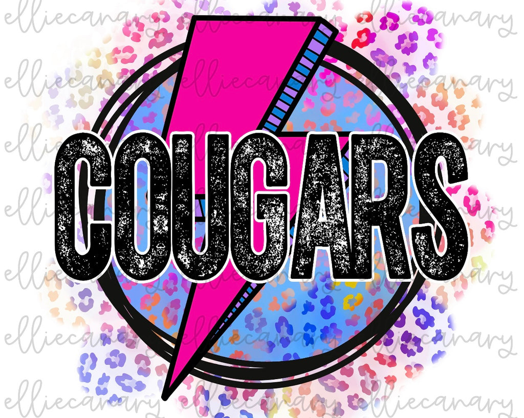 Cougars Lightning & bright colors