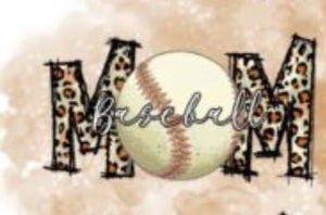 Baseball Mom Leopard Baseball O