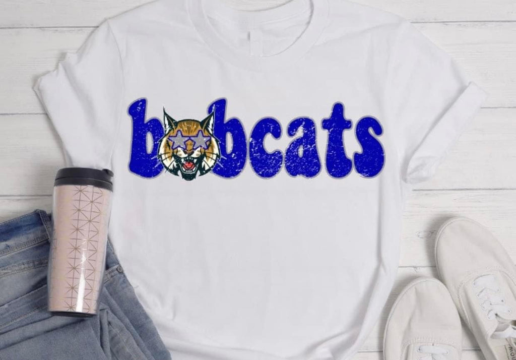 Bobcats letters & star eyes