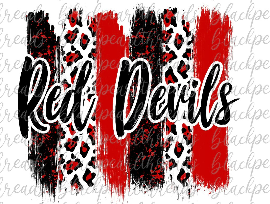 Red Devils Brushstrokes