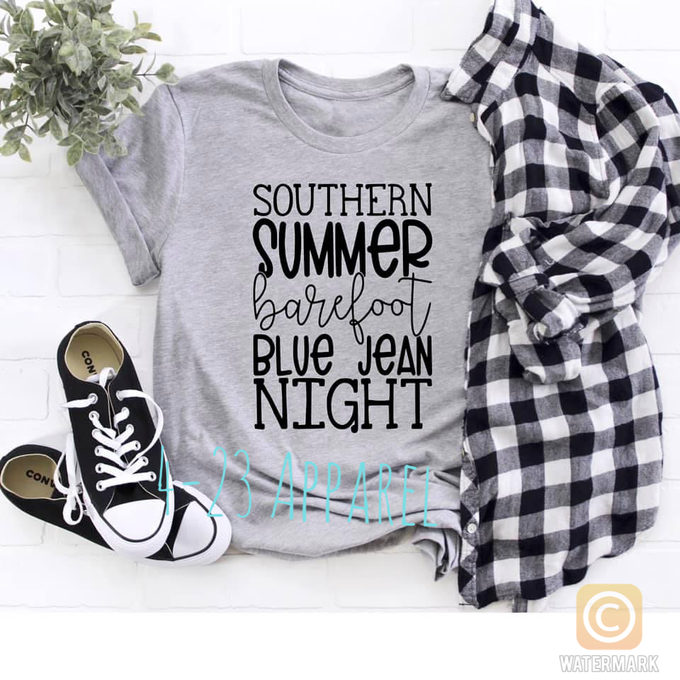 Southern Summer Barefoot Blue Jean Night