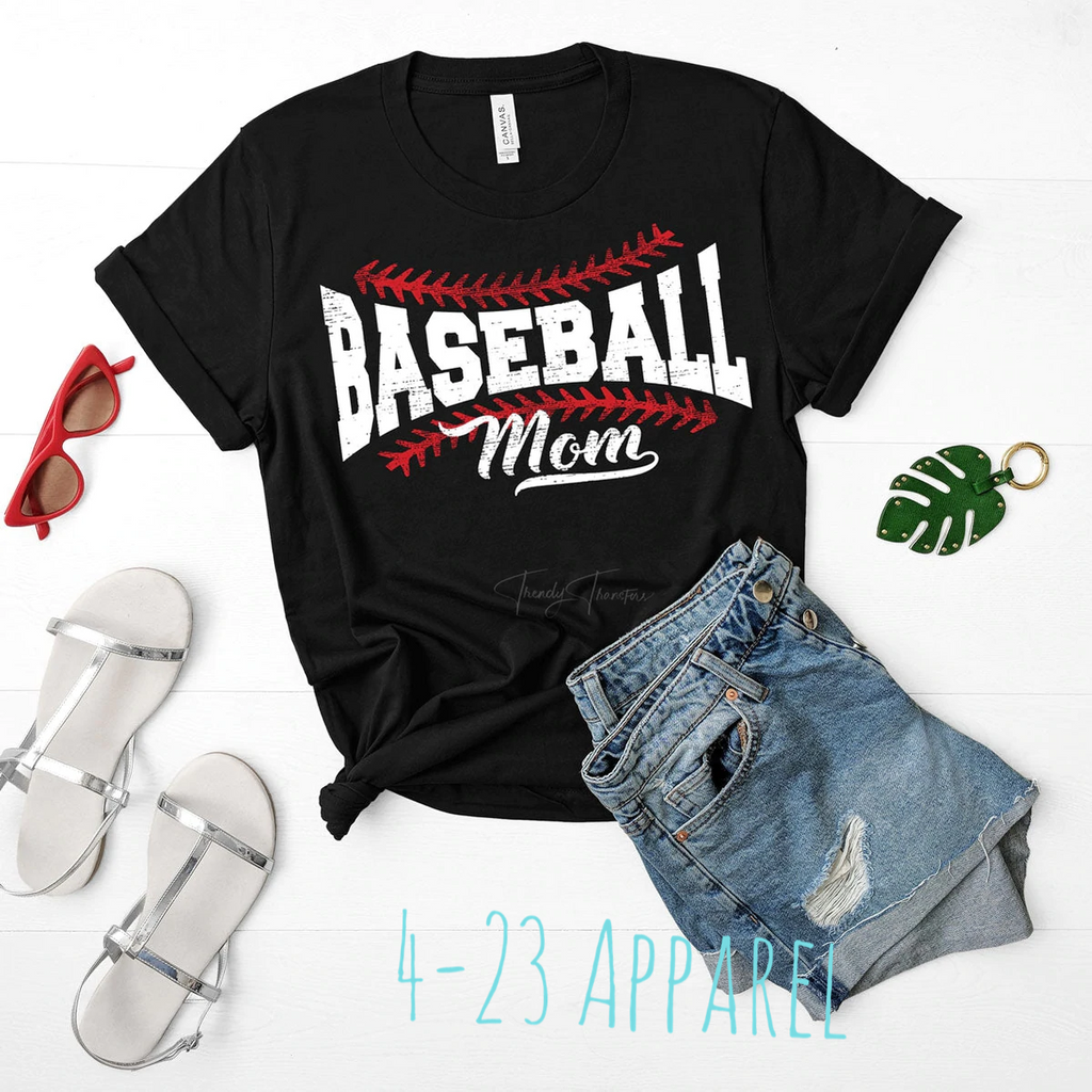 Baseball Mom (Red & White)