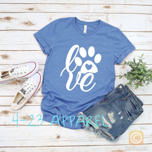 Love Paw Print