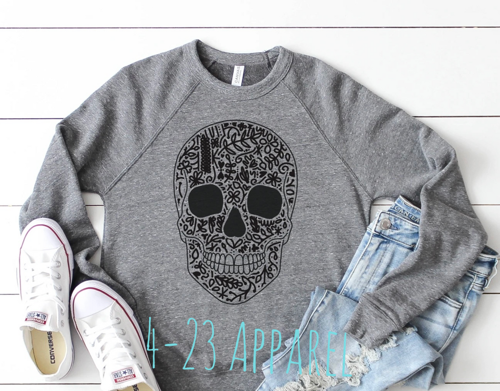 Sugar Skull Bella Canvas Sweatshirt
