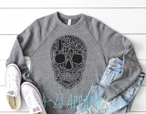 Sugar Skull Bella Canvas Sweatshirt