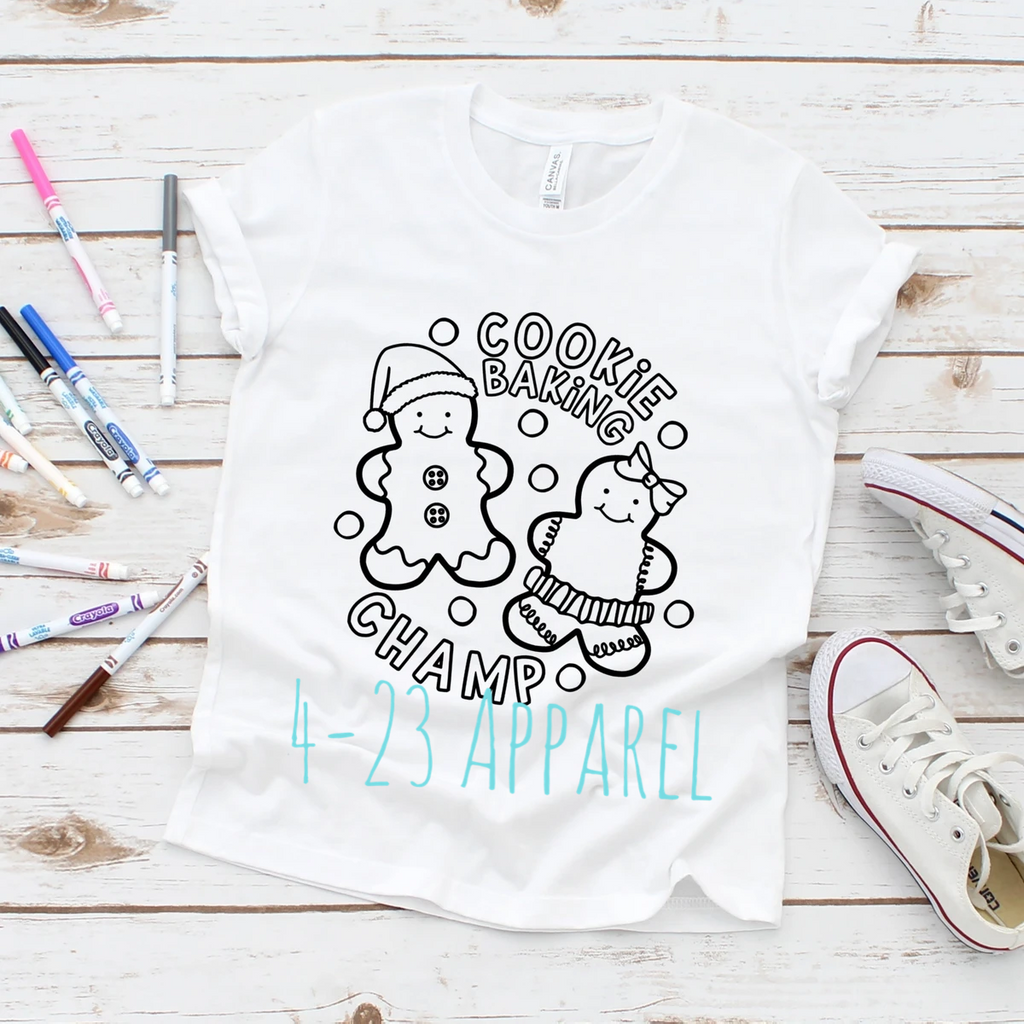 Youth Cookie Coloring Shirt