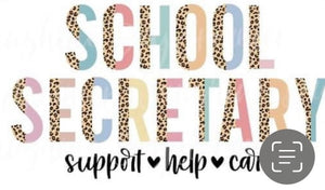 School Secretary Support Help Care