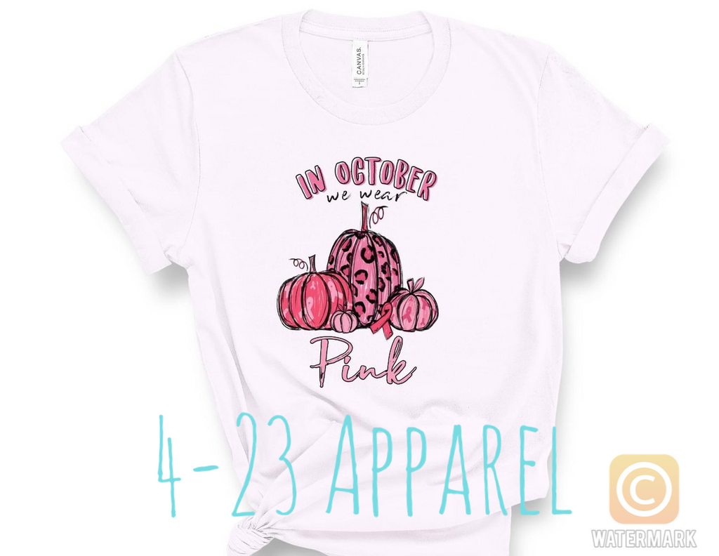 In October we wear pink