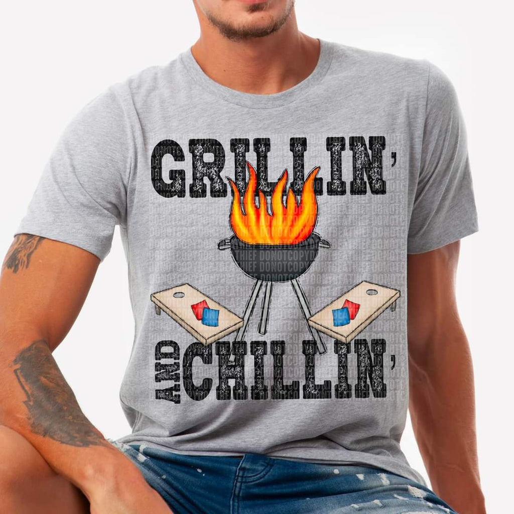 Grillin' and chillin'