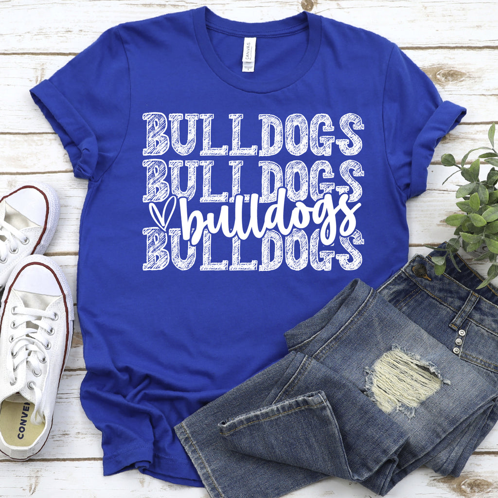 Bulldogs stacked white