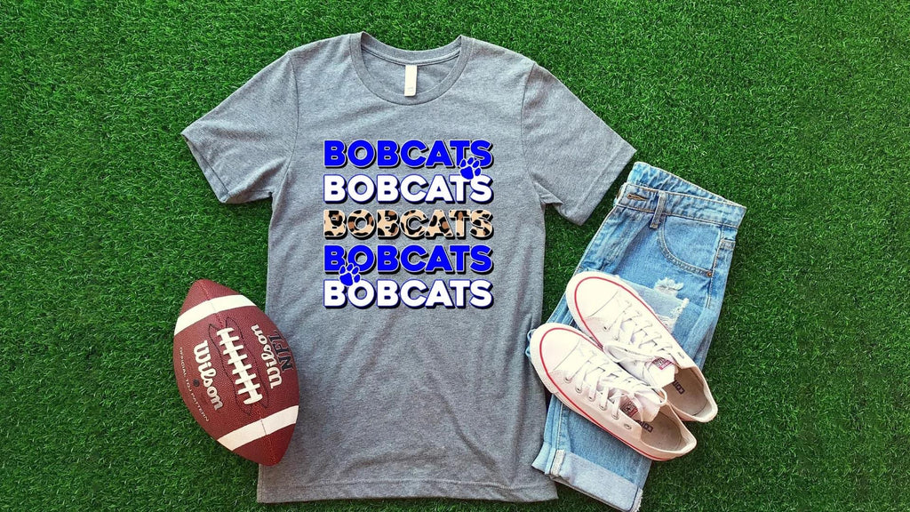 Bobcats Stacked Full color & Leopard