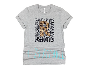 Rams Typography (leopard)