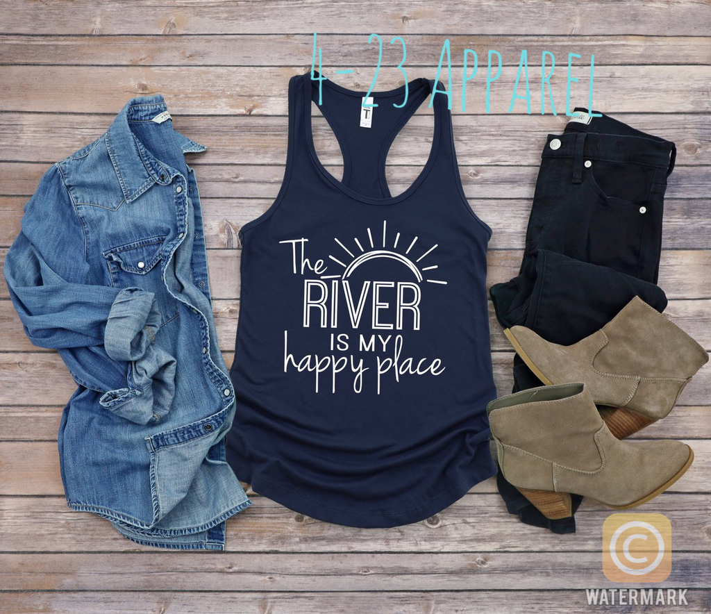 The River Is My Happy Place Tank Top