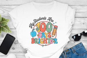 My students are 100 days brighter