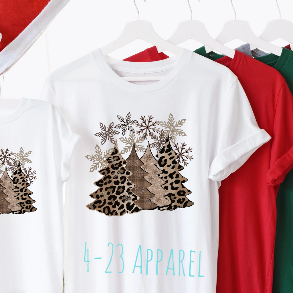 Leopard Christmas Trees