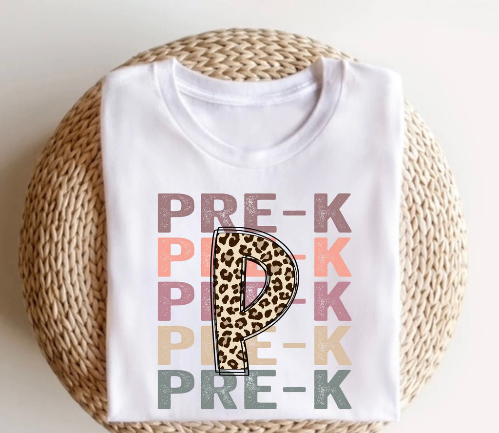 Pre-K Stacked Pastel colors