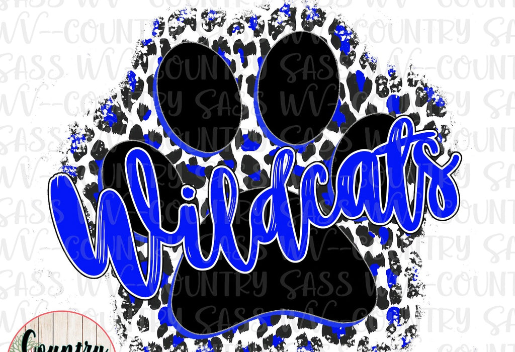 Wildcats full color paw print