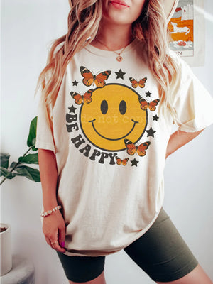 Be Happy Smile & Butterflies