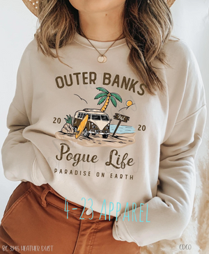 Pogue Life (full color) Bella Canvas Sweatshirt/t-shirt