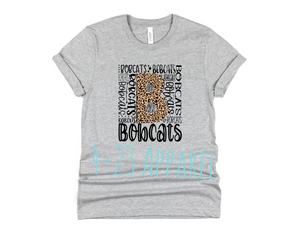 Bobcats Typography (leopard)