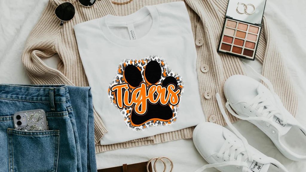 Tigers Full Color Paw Print