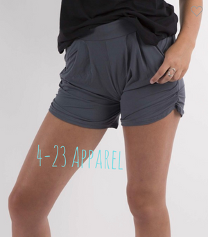 Charcoal Harem Shorts