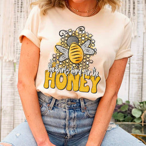 She works hard for the honey