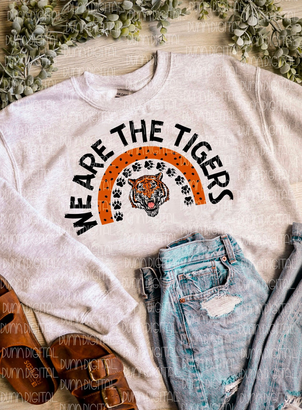 We Are The Tigers Rainbow Gildan Sweatshirt