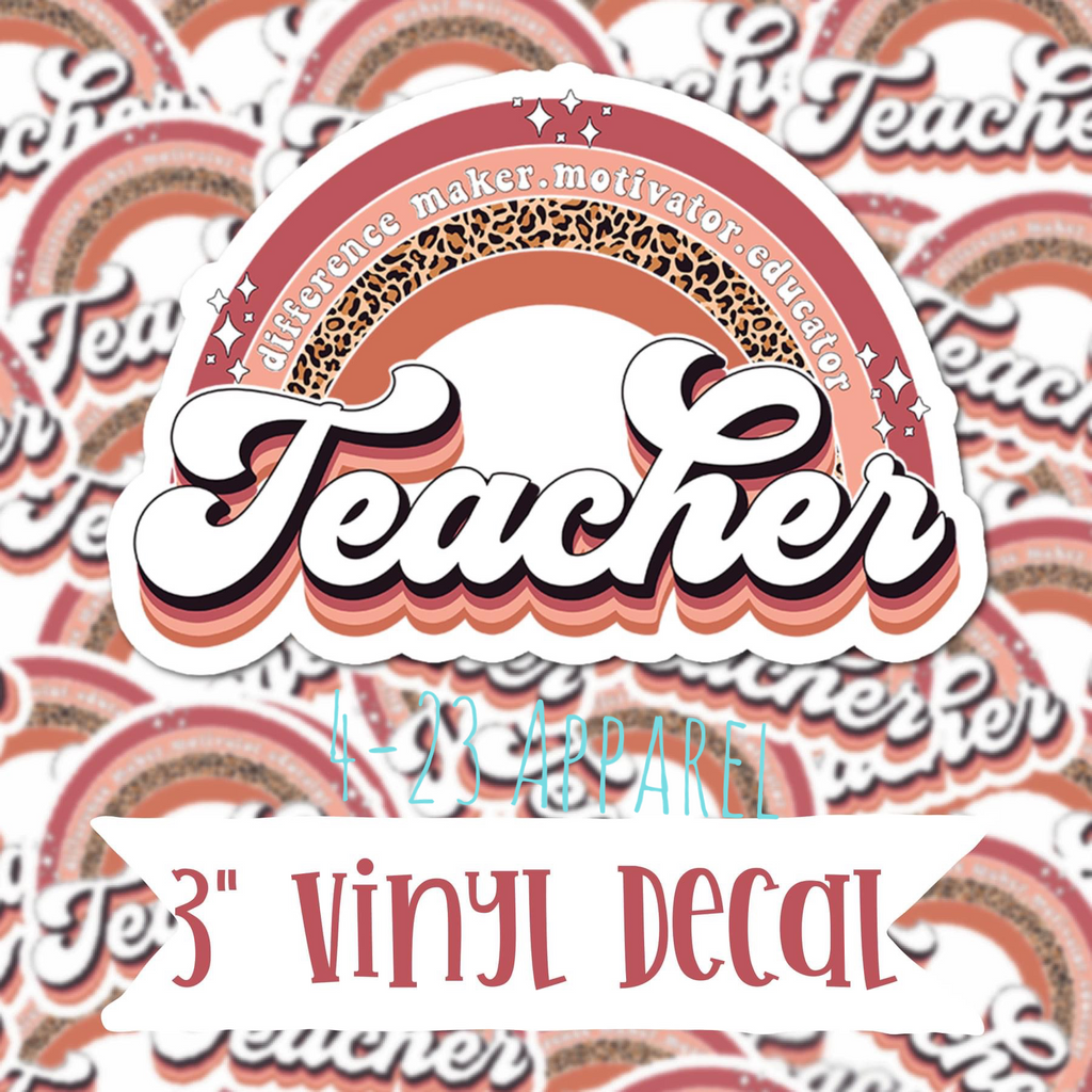 Teacher 3” Sticker Decal