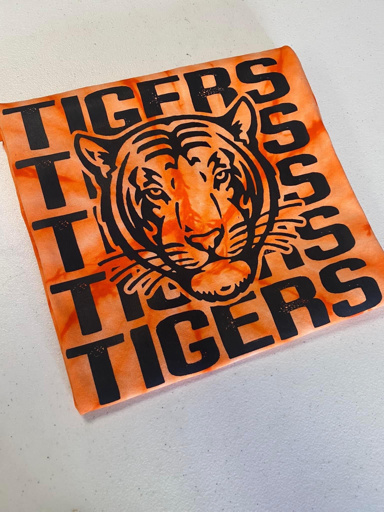 Tigers Orange Tie Dye