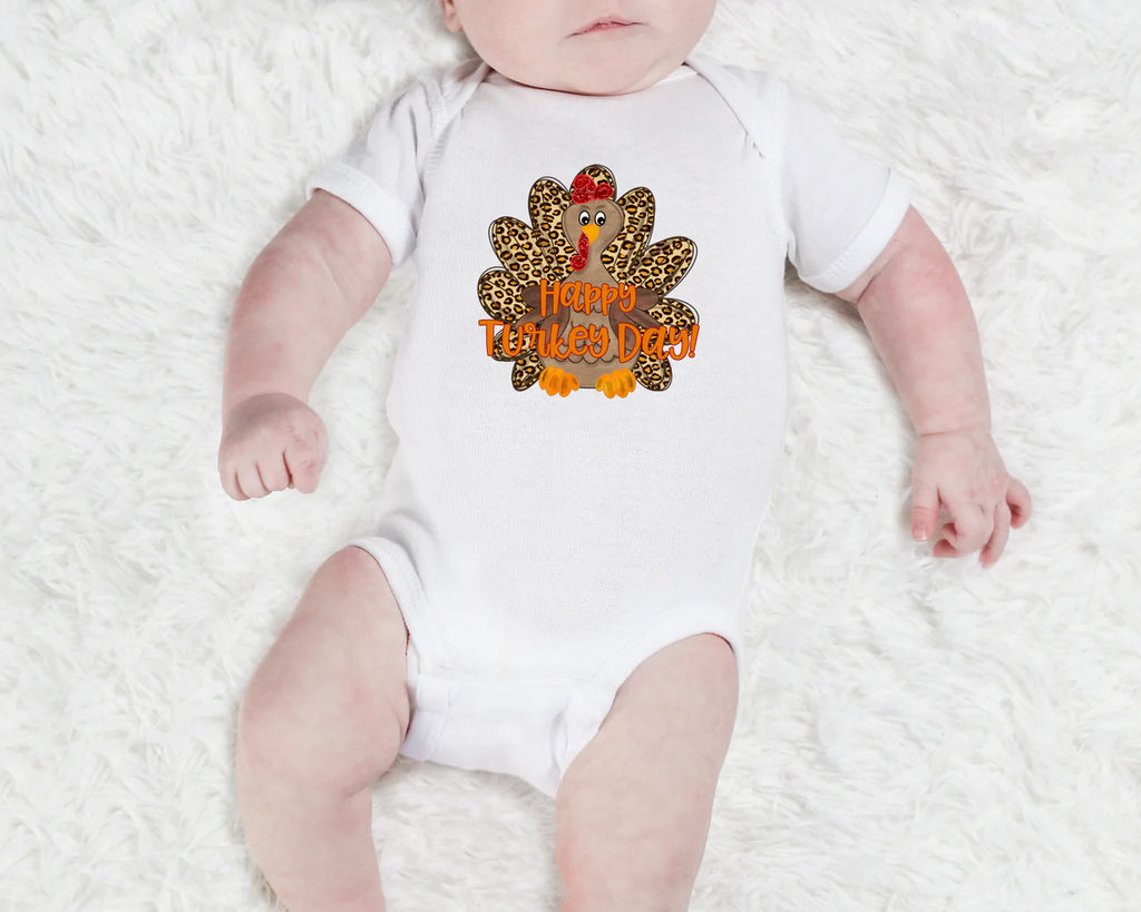 INFANT Happy turkey day onesie