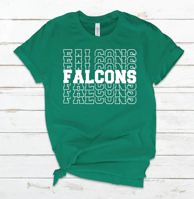 Falcons White Stacked Gildan Sweatshirt